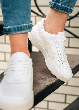 Puma cali wn's white rosewater🆕шикарные кроссовки пума🆕 купить наложенный платёж7 фото