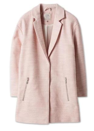 Нежно розовое пальтошко