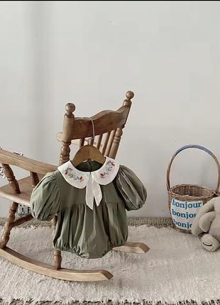 Платье ромпер для девочки 3 6 месяца