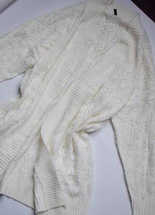 Молочный удлиненный кардиган chicoree