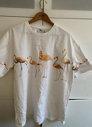 Футболка фламинго унисекс