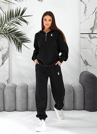 Спортивный костюм трехнить пенье на флисе теплый женский