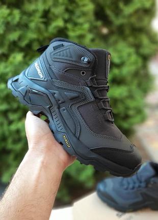 Повседневные мужские зимние кроссовки salomon quest element gore-tex termo ❄️