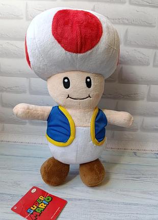 Мягкая игрушка super mario -toad. оригинал.