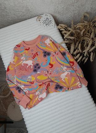 Свитшот оверсайз двунитка от next 6-7 лет