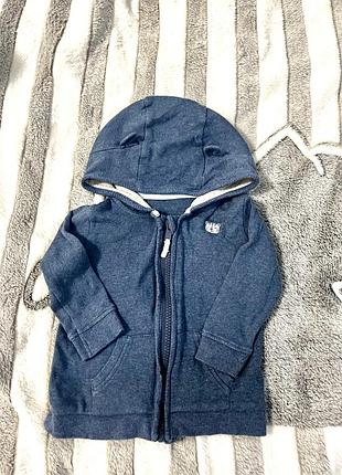 Легка кофтинка з капюшоном для малечі 6-9 міс.