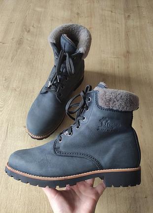 Шикартные женские кожаные ботинки на меху  panama jack,  испания, р.40