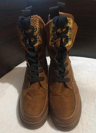 Сапожки кожа замша super my.