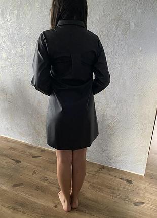 Плаття  еко шкіра 2