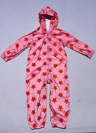 Комбінезон дощовик грязепруф всесезонний принт зірочки next (англія)