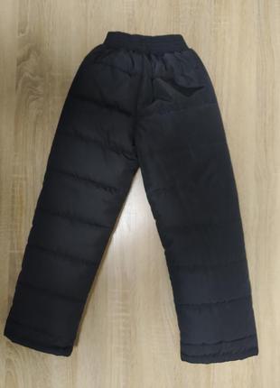 Зимові штани для хлопчика і дівчинки (чорний,сірий, синій)2 фото