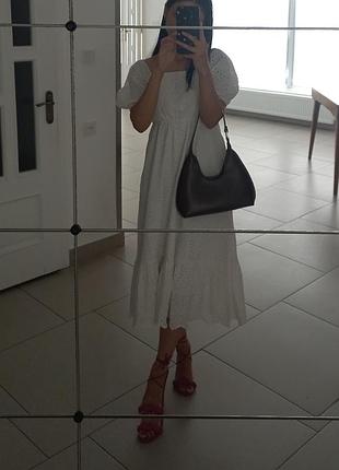 Платье миди прошва