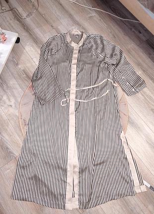 Атласное платье, беж, h.m. размер l.