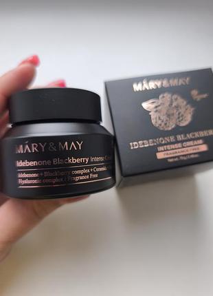 Mary may
idebenone blackberry complex intensive total care cream
роз'яснюючий зволожуючий крем для обличчя проти розтяжок та зморшок