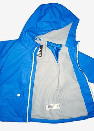 Куртка - дождевик на мальчика осенняя george теплая синяя водонепроницаемая