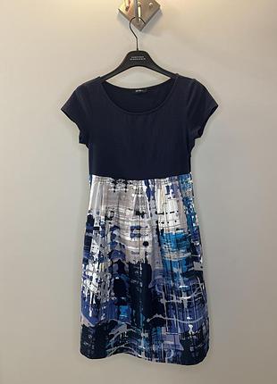 Плаття сукня max&co (max mara) синьо-біле бавовна xs-s