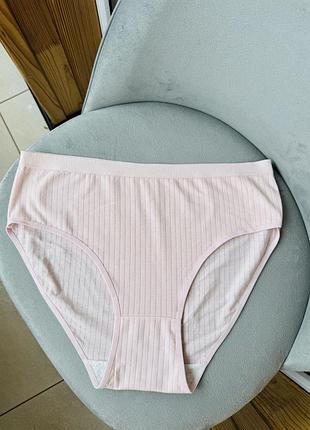 Трусики жіночі віскоза висока посадка широкий рубчик бавовняна ластовиця