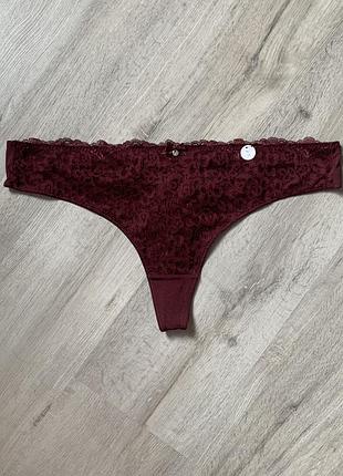 Трусики стрінги мереживні від hunkemoller xl / l