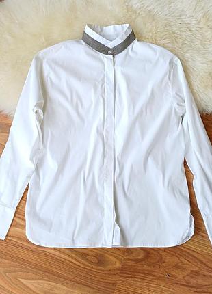 Белая рубашка из хлопка от итальянского премиум бренда tonet