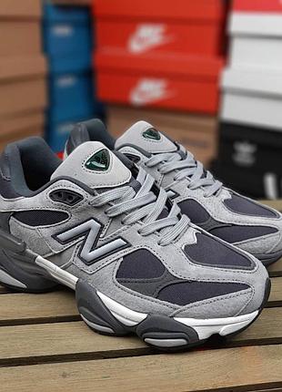 Утепленні жіночі кросівки new balance 9060 termo grey нью беланс сірого кольору термо