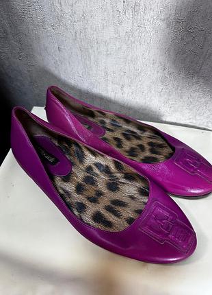 Roberto cavalli 🔥🔥балетки кожаные