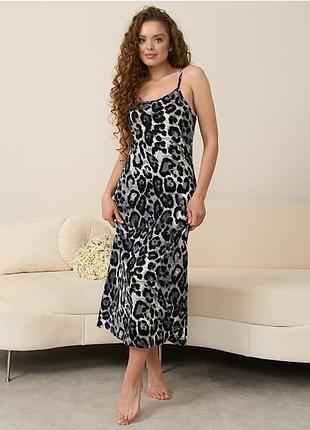 Нічна сорочка жіноча леопардова 19056