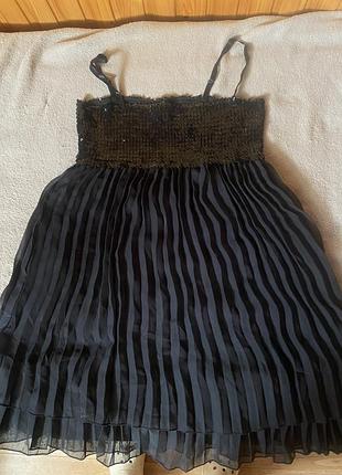 Платье черное короткое