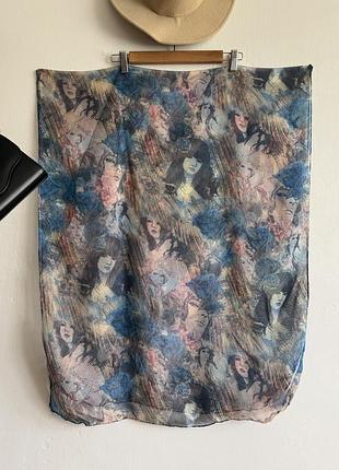 Шарфик з обличчями