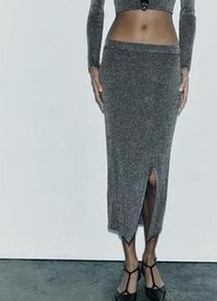 Юбка с люрексом