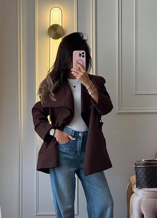 Неймовірно зручний катоновий тренч (чорний, шоколад, графіт, темно-синій)