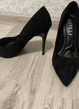 Туфлі лодочки човники замша замшеві класичні