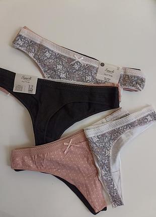 Набор трусиков 3 шт. танга