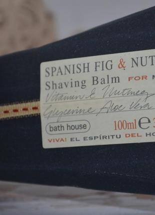 Бальзам для гоління spanish fig & nutmeg shaving balm4 фото