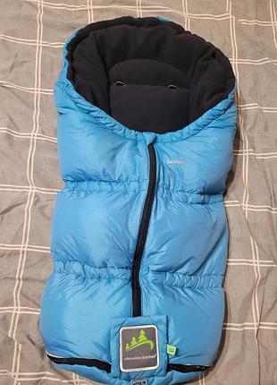 Продам зимовий конверт в прогулянкову коляску, візочок, санки babynest. синій