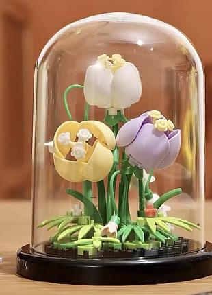 Конструктор тюльпан в колбі конструктор квіти в колбі