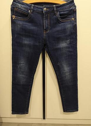 Джинсы женские на флисе высокая посадка