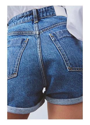 Джинсовые шорты zara mom