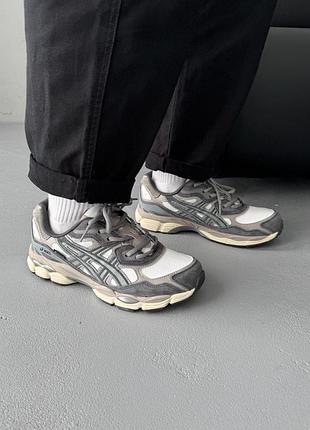 Кроссовки asics gel-nyc brown/beige gore-tex