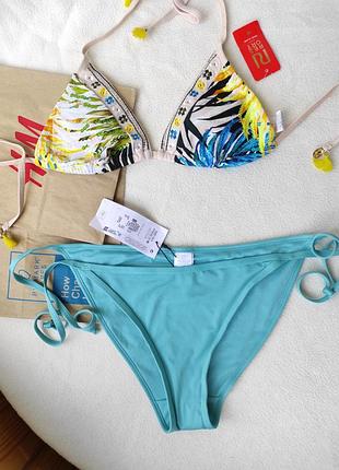 Нижняя часть купальника плавки на завязках голубой мята primark uk 10-12