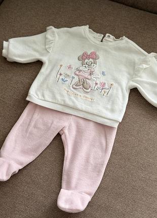 Оксамитовий, велюровий костюм за дівчинку, 62 см