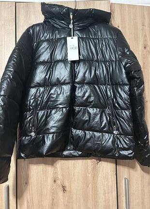 Куртка чорна хл