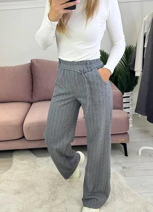 Шерстяные брюки палаццо туречки