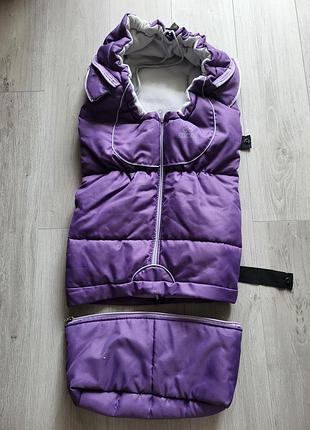 Теплий зимовий конверт тако для новонародженого чохол в коляску санки tako утеплений спальний мішок