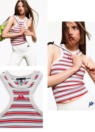 Топ zara kappa в рубчик