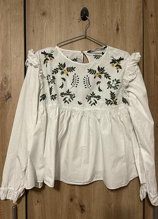Блуза рубашка zara