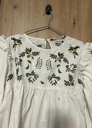 Блуза рубашка zara 6