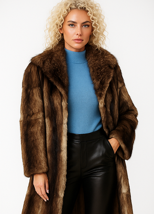 Женская шуба натуральная меховая зима