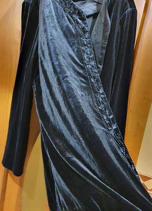 Пиджак бархатный женский большой размер