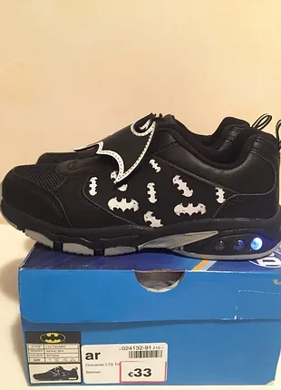 Кросівки batman під час ходьби блимають 19,5 см устілка