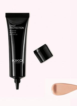 Kiko milano day protection bb cream spf 30, тональный крем, 02 porcelain
